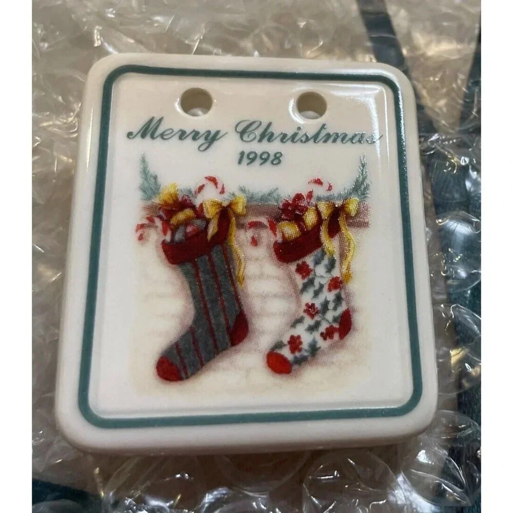 Longaberger Baskets‎ 1998 Merry Christmas Tie On Accessory NEW Stockings